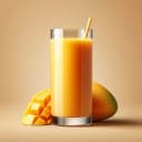A picture of an mango juice